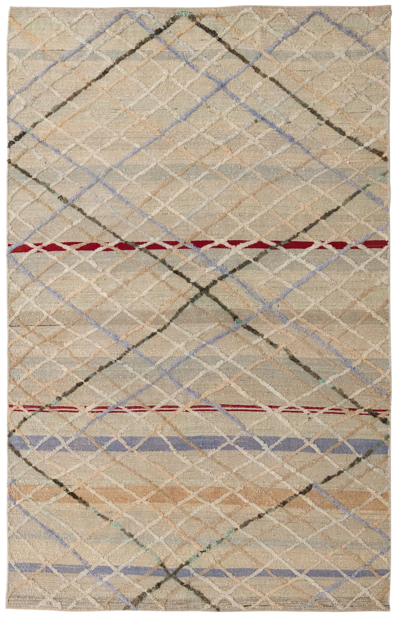 5' 5 x 8' 6 Hand Knotted Darya Wool Rug