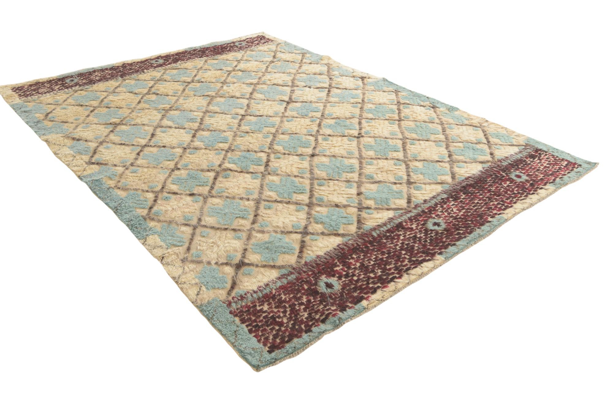 7' 7 x 10' 3 Hand Knotted Darya Wool Rug