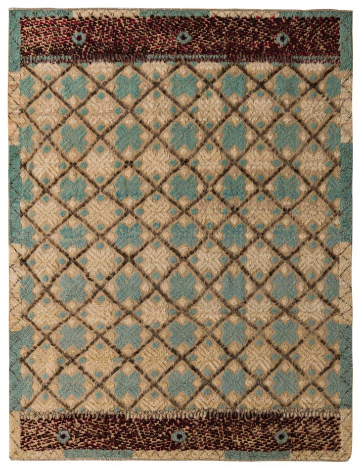 Detail image of 7' 7 x 10' 3 Hand Knotted Darya Wool Rug