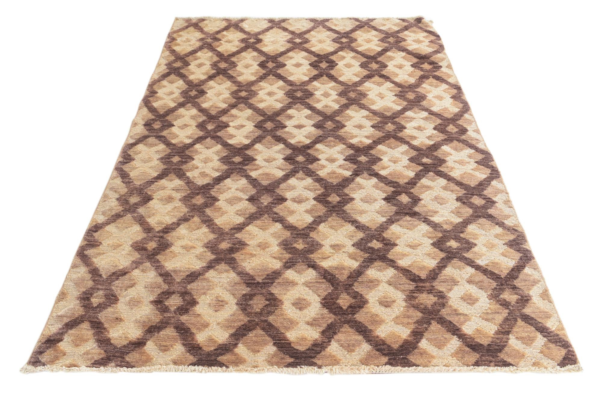 4' 2 x 5' 8 Hand Knotted Darya Wool Rug