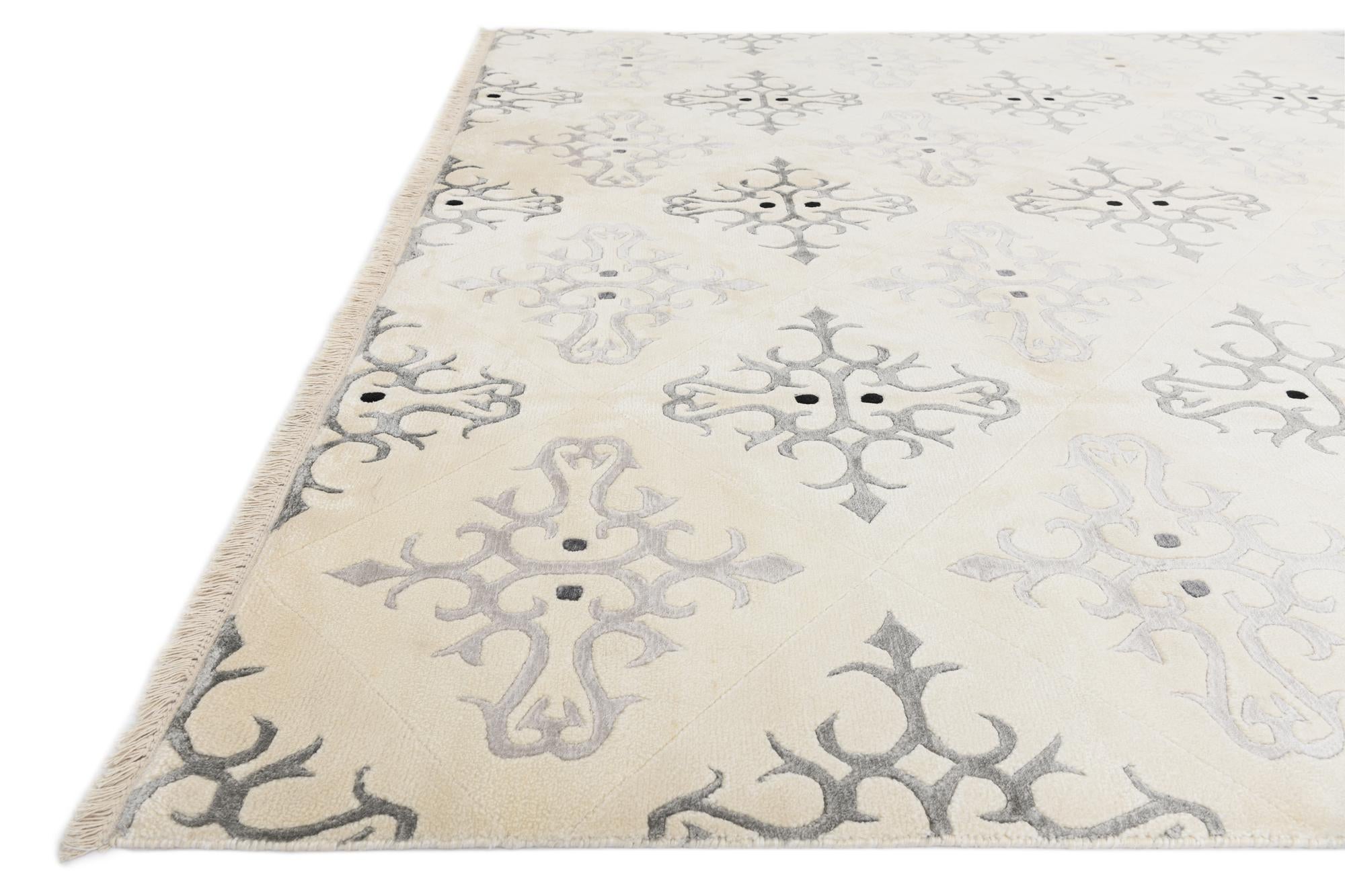 8' x 9' 9 Hand Knotted Darya Wool Rug