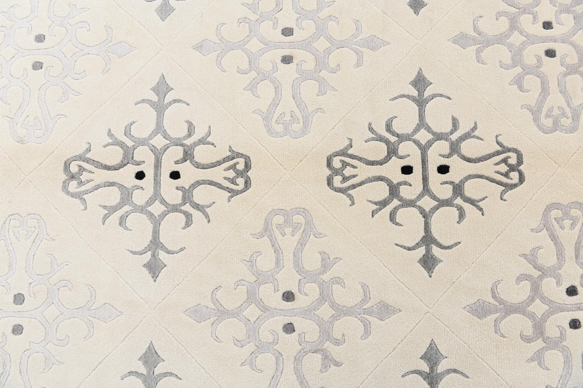8' x 9' 9 Hand Knotted Darya Wool Rug