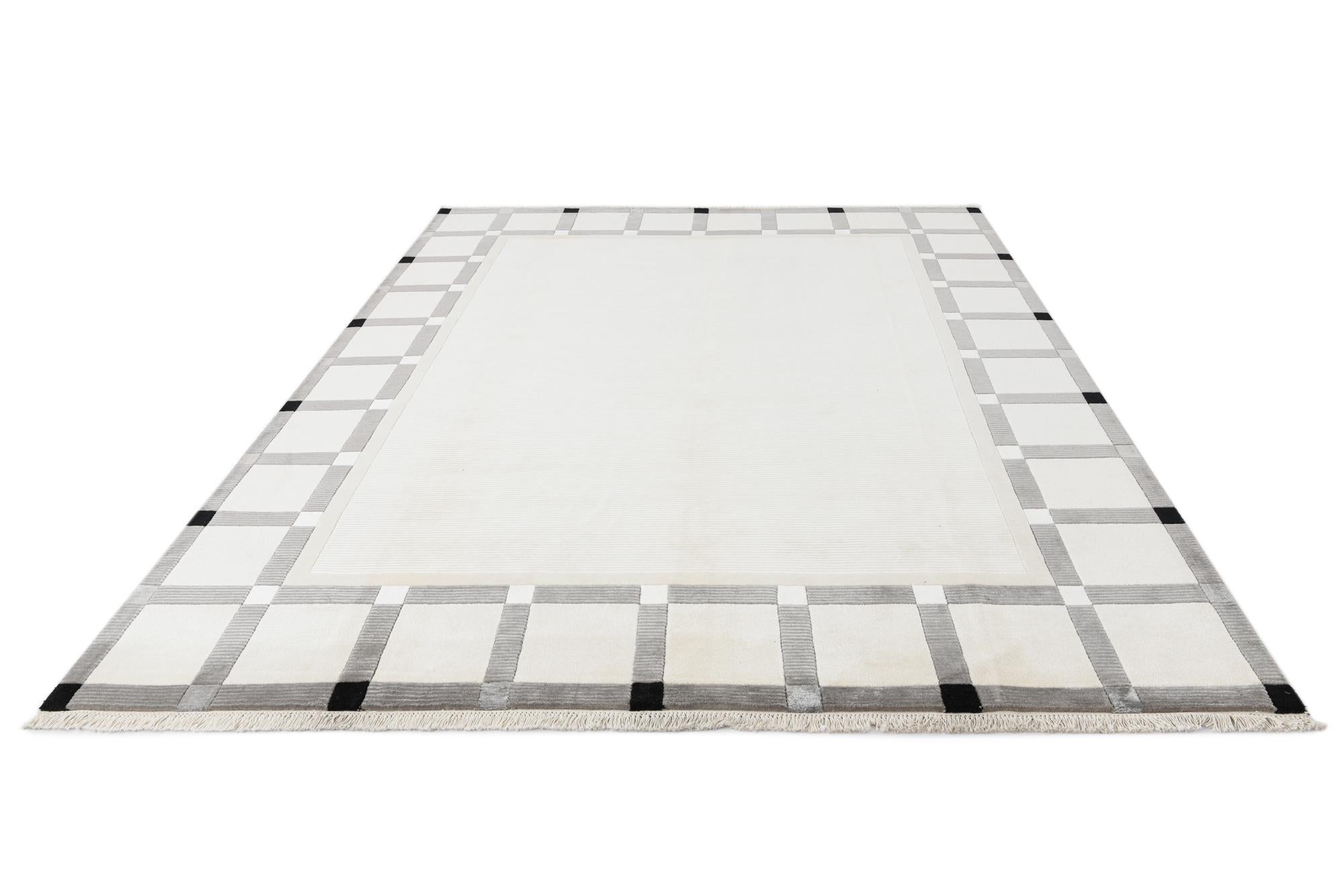 7' 10 x 9' 10 Hand Knotted Darya Wool Rug