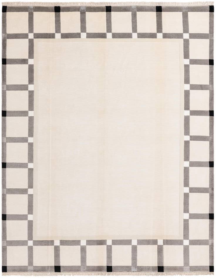 Detail image of 7' 10 x 9' 10 Hand Knotted Darya Wool Rug