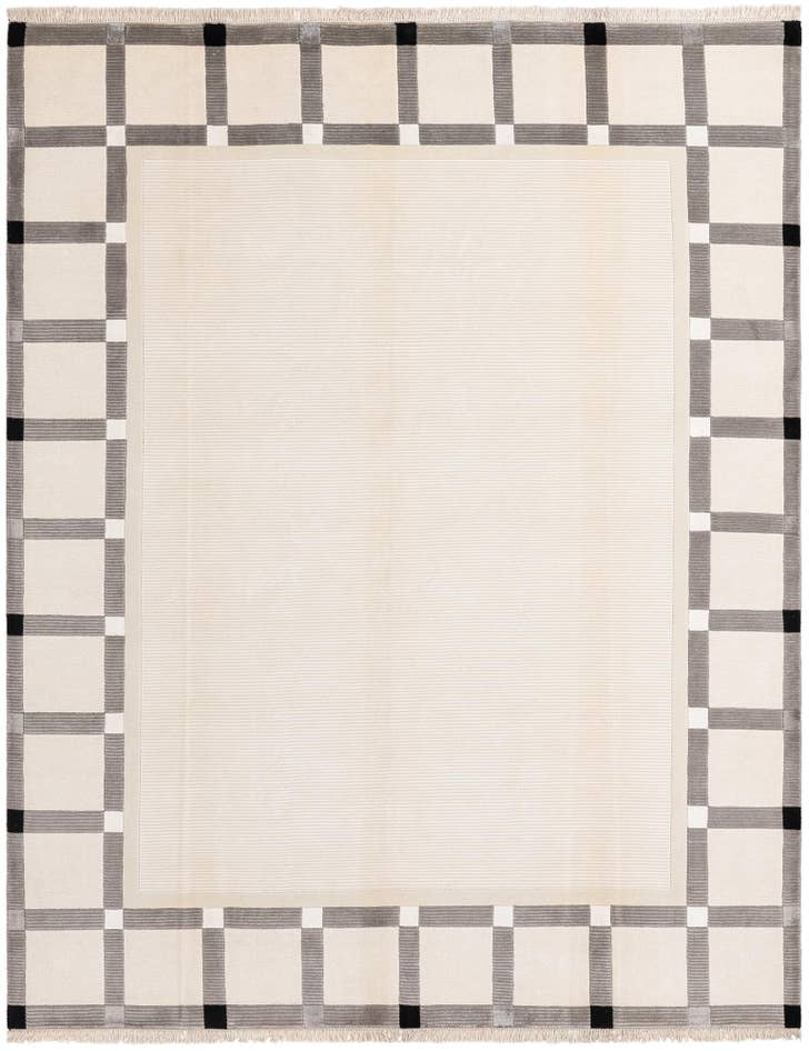 Detail image of 7' 10 x 9' 10 Hand Knotted Darya Wool Rug
