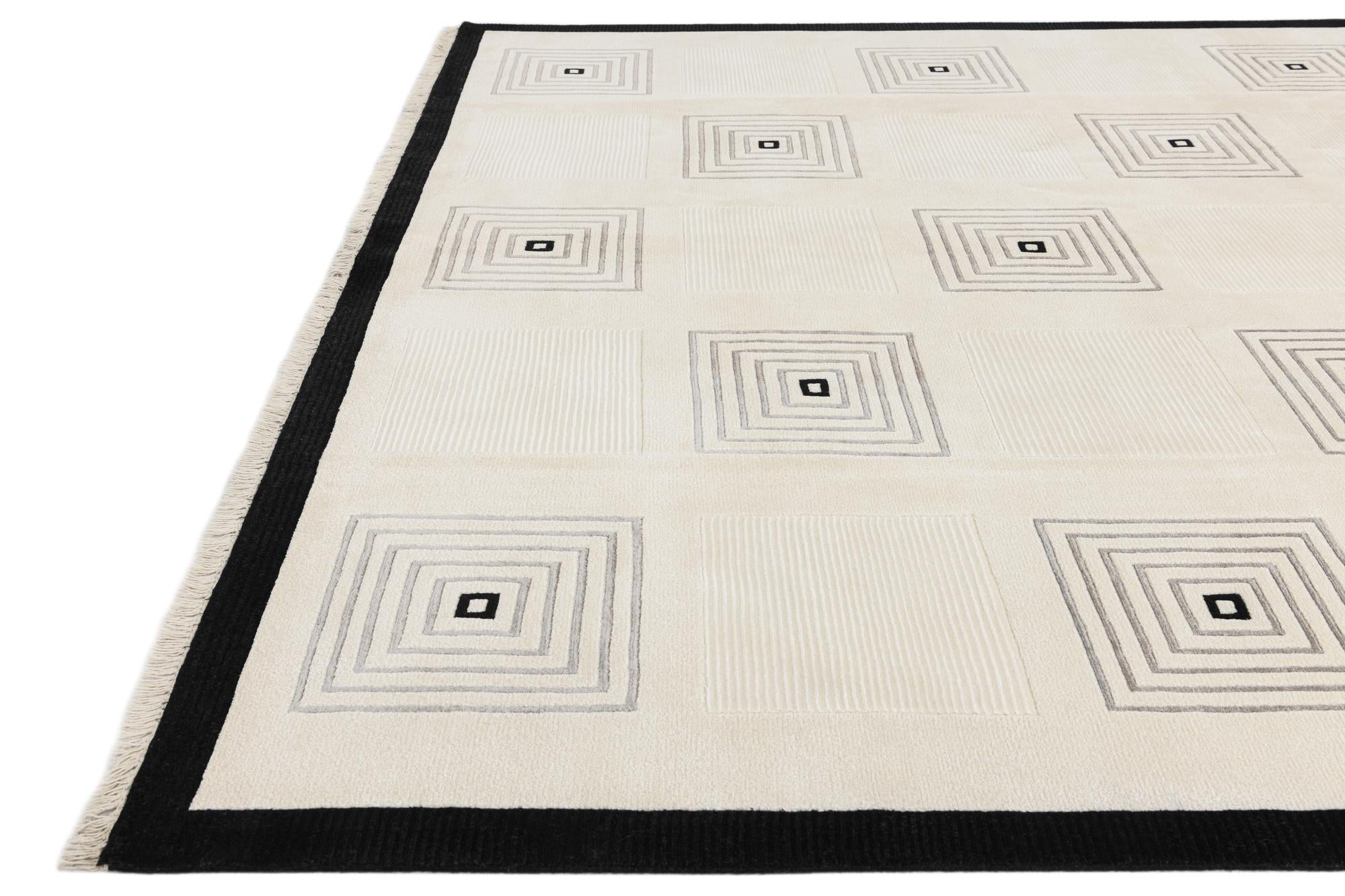 7' 10 x 10' Hand Knotted Darya Wool Rug