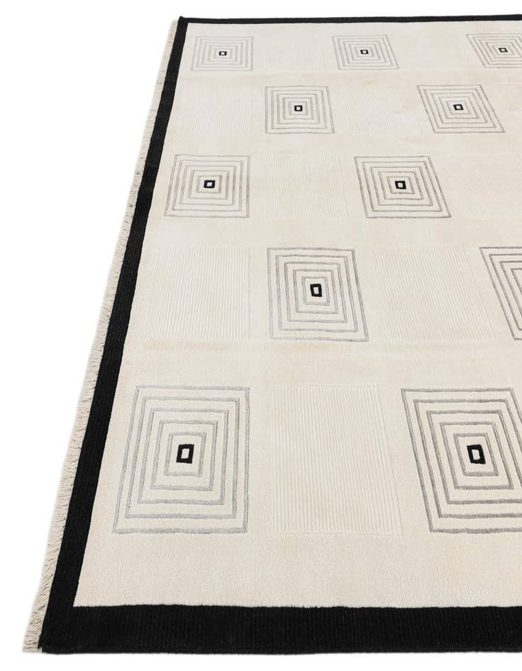 Detail image of 7' 10 x 10'  Hand Knotted Darya Wool Rug