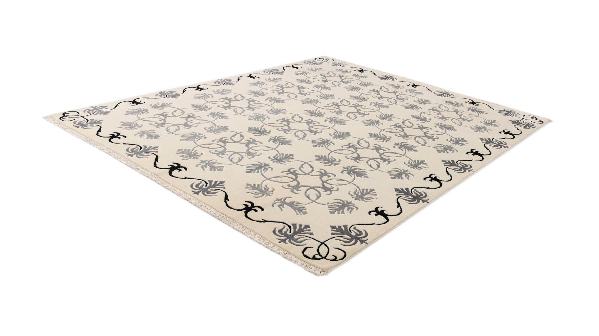 7' 10 x 9' 10 Hand Knotted Darya Wool Rug
