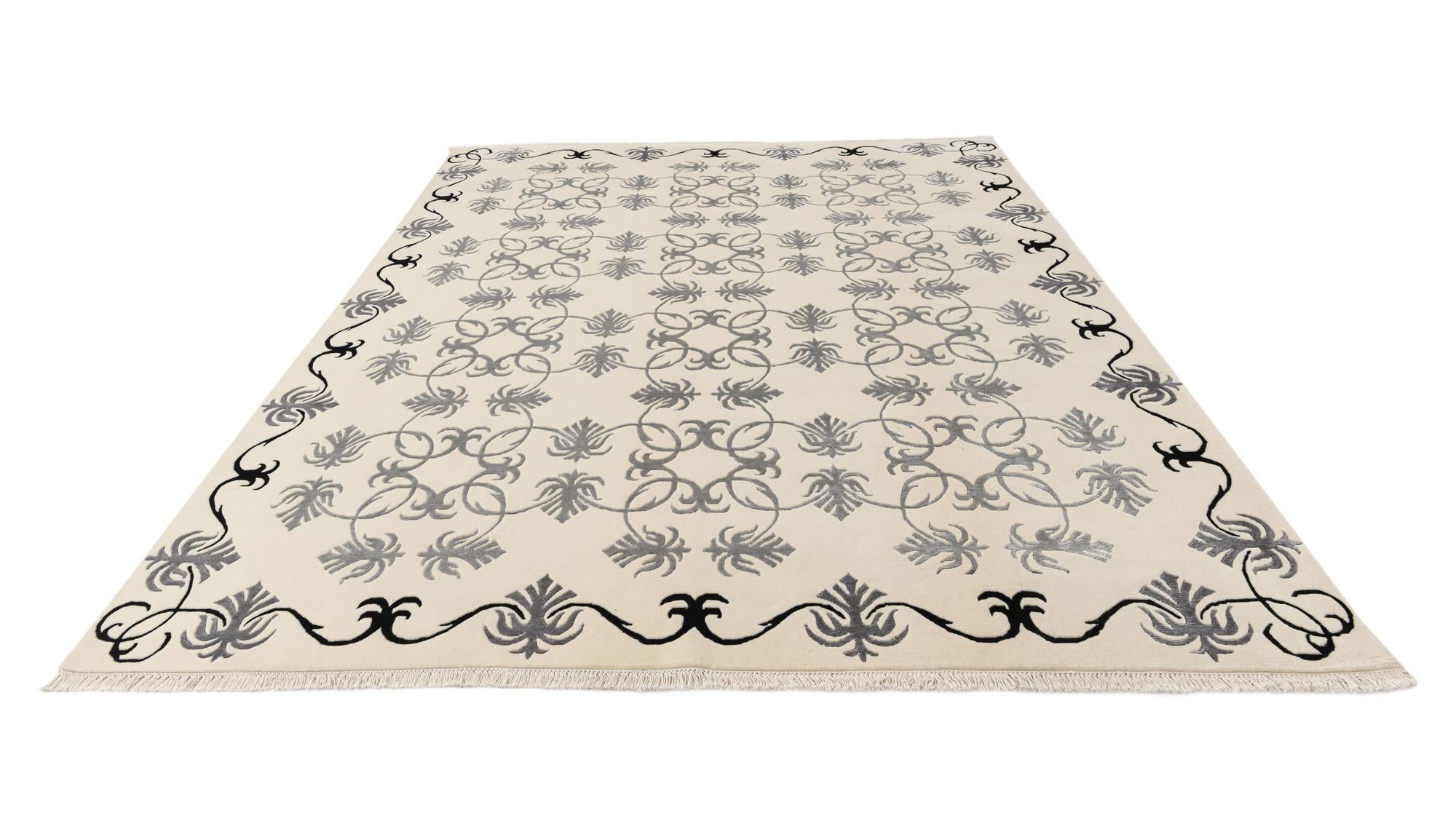 7' 10 x 9' 10 Hand Knotted Darya Wool Rug