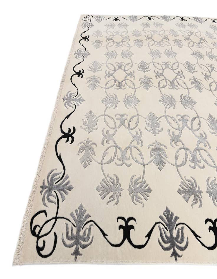 Detail image of 7' 11 x 10'  Hand Knotted Darya Wool Rug