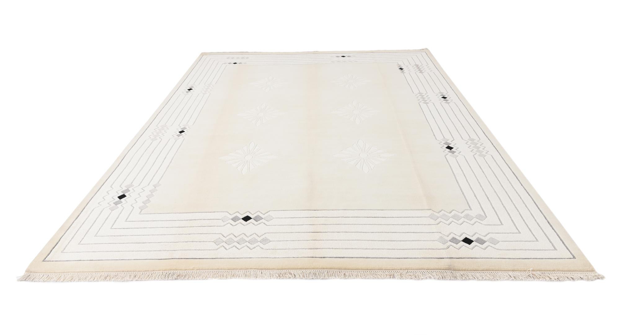8' x 10' Hand Knotted Darya Wool Rug