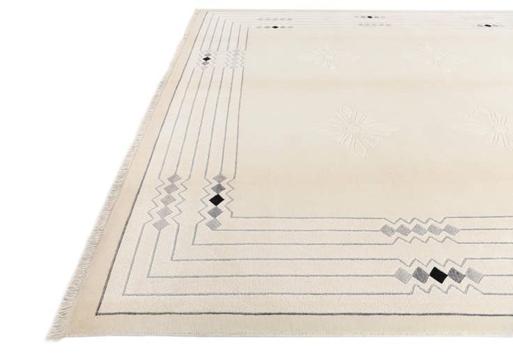 Detail image of 8' x 10' Hand Knotted Darya Wool Rug