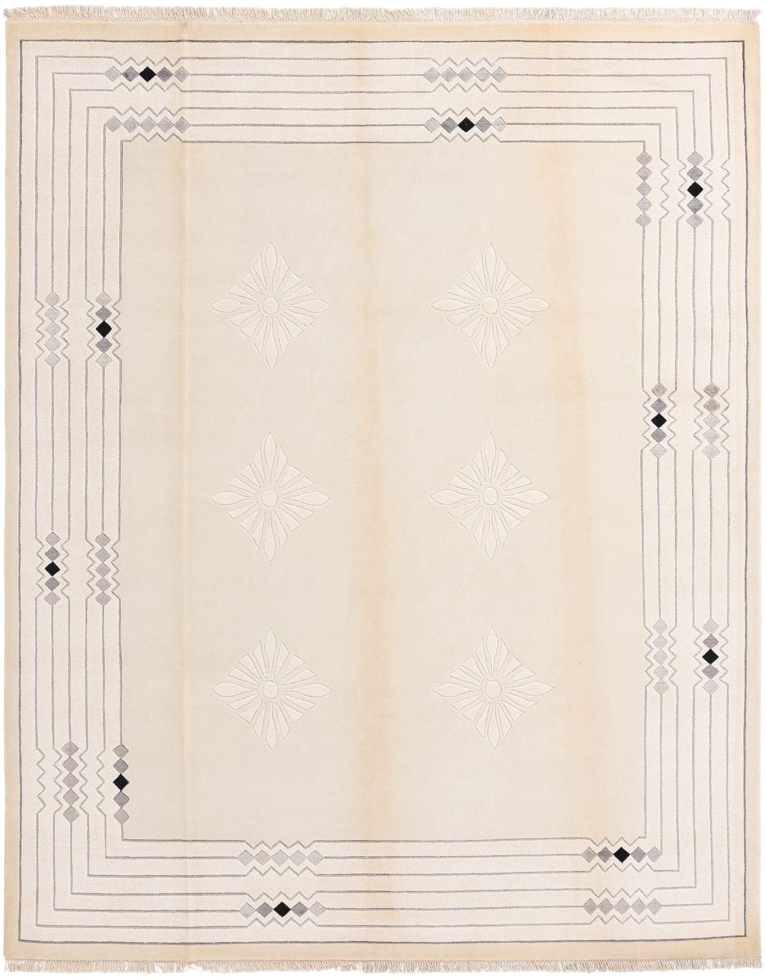 8' x 10' Hand Knotted Darya Wool Rug