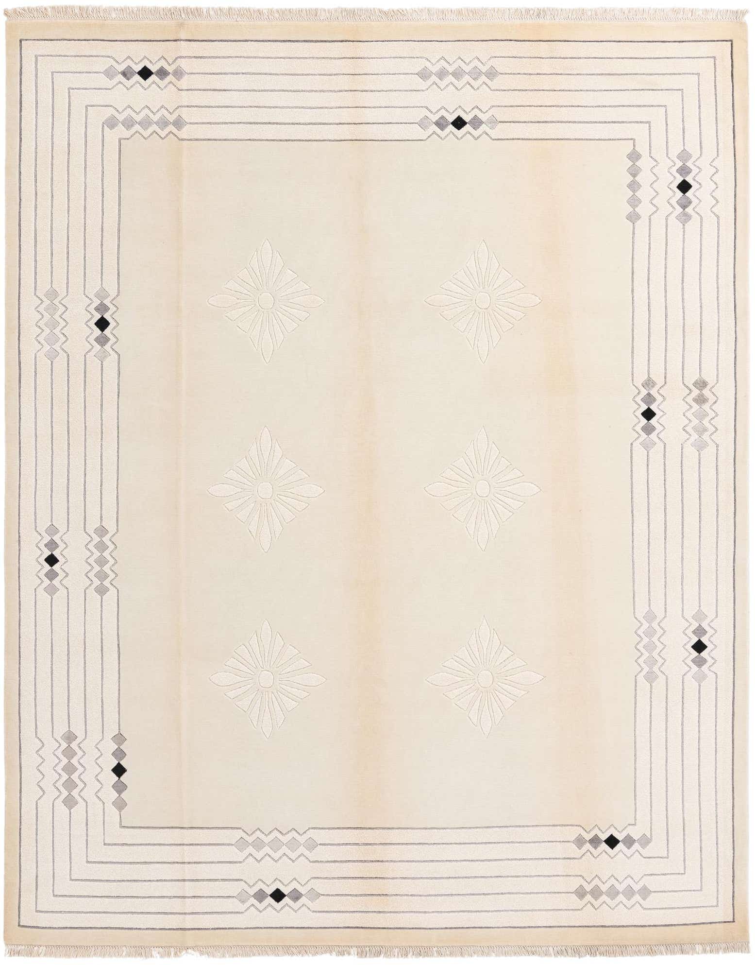 8' x 10' Hand Knotted Darya Wool Rug