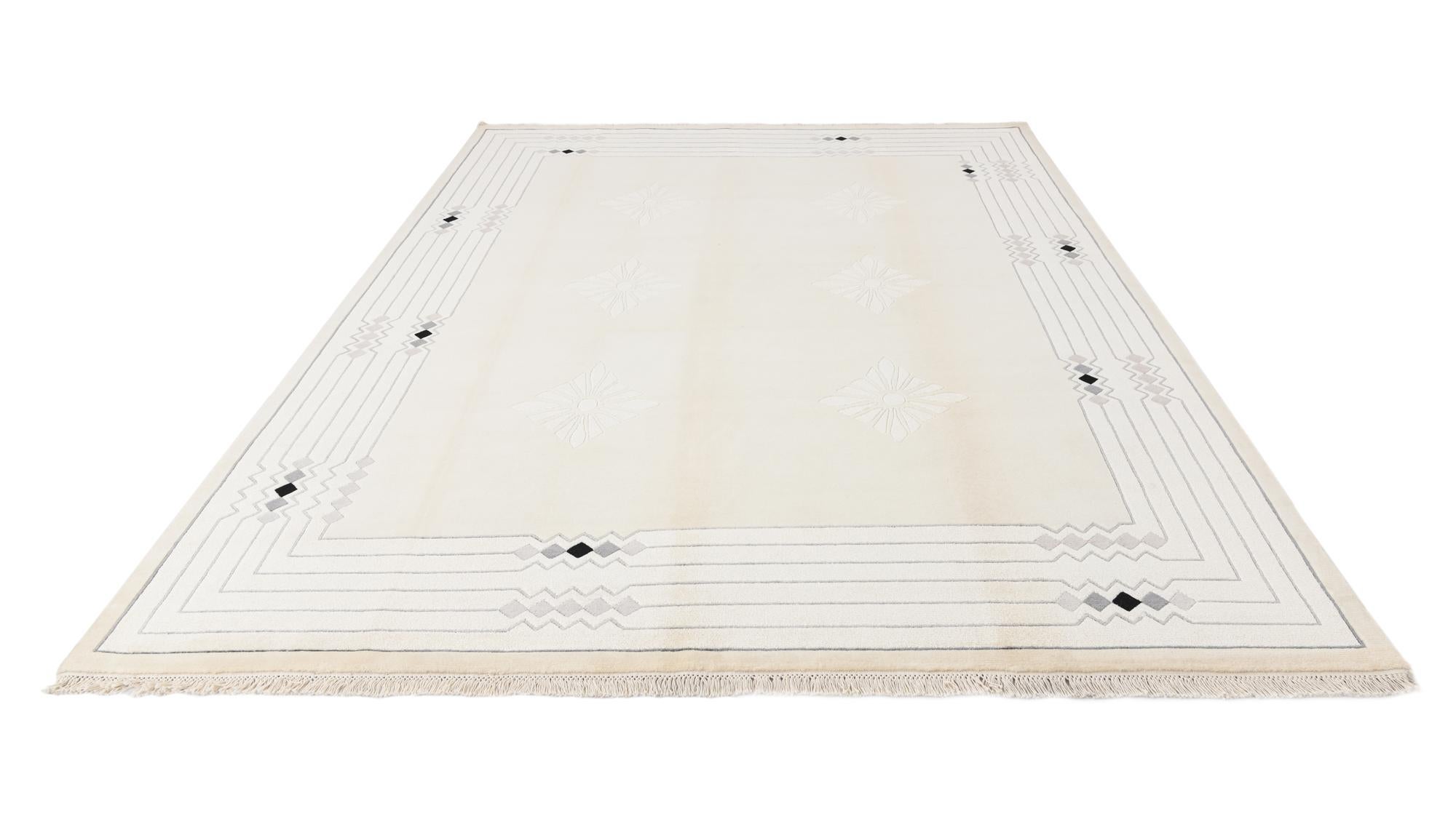 8' x 9' 11 Hand Knotted Darya Wool Rug