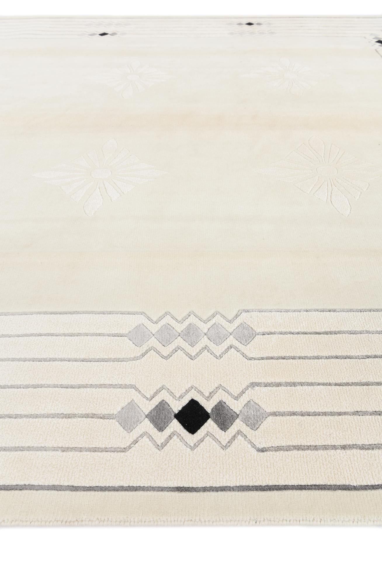7' 10 x 9' 11 Hand Knotted Darya Wool Rug