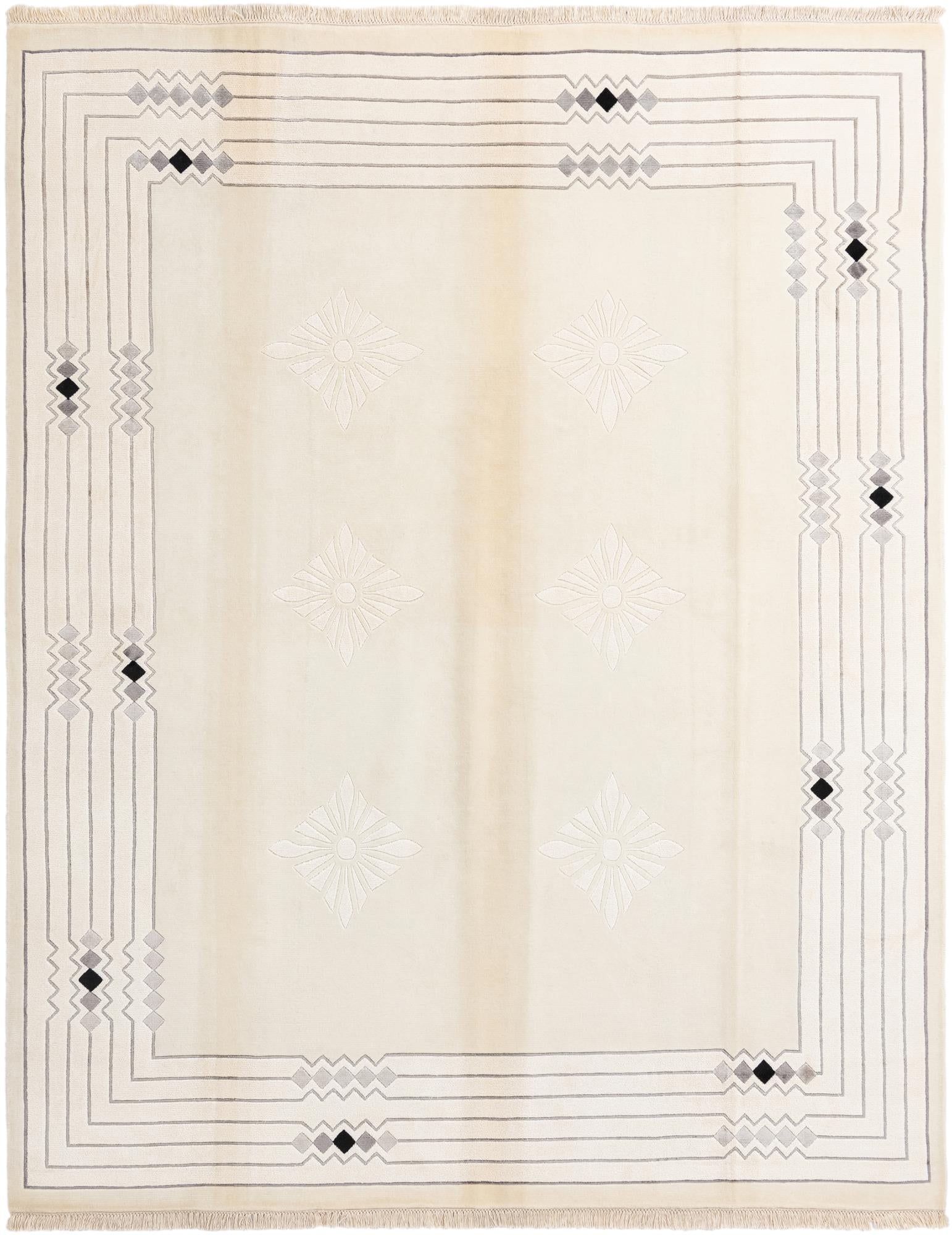 7' 10 x 9' 11 Hand Knotted Darya Wool Rug