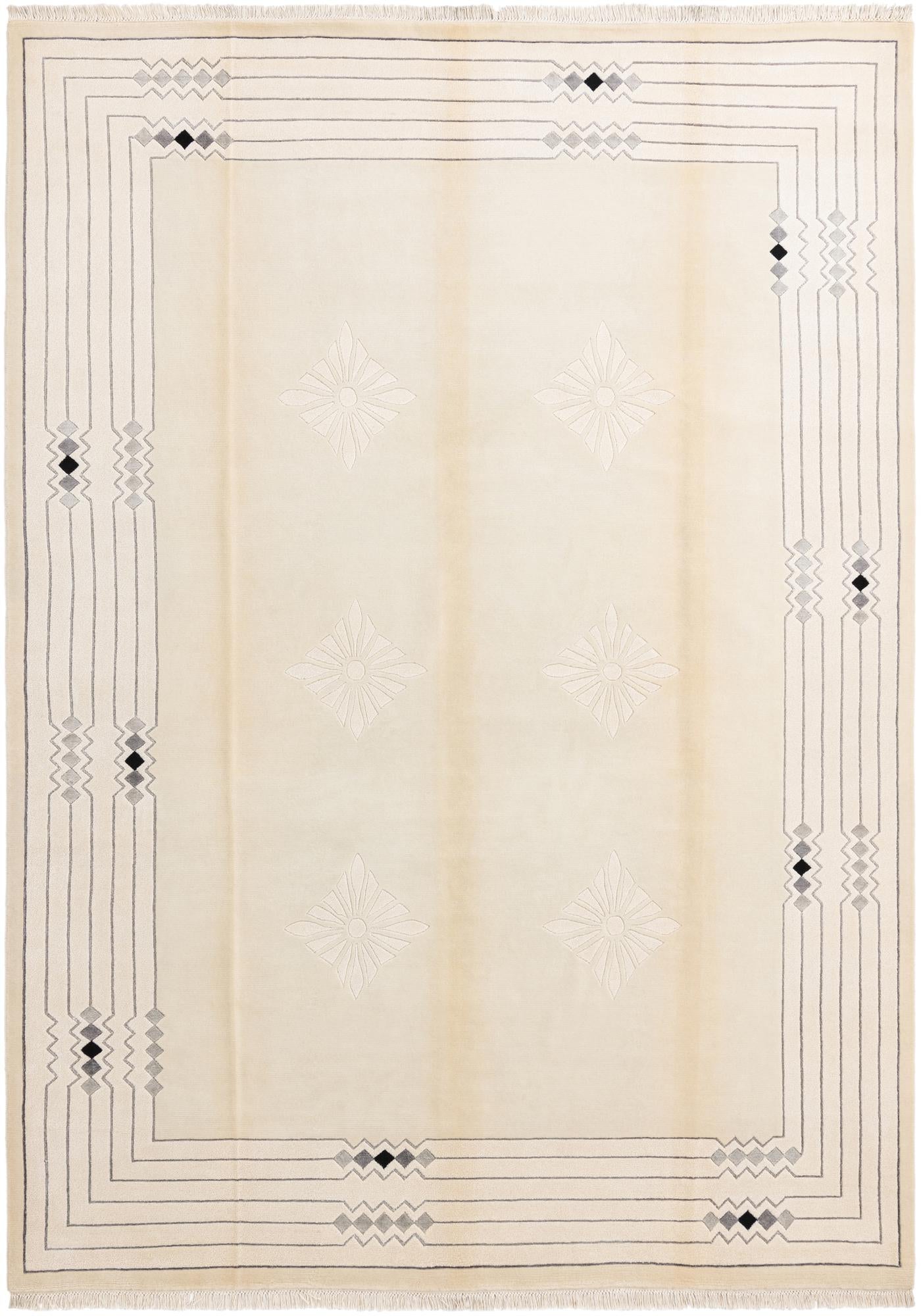 8' 2 x 11' 4 Hand Knotted Darya Wool Rug