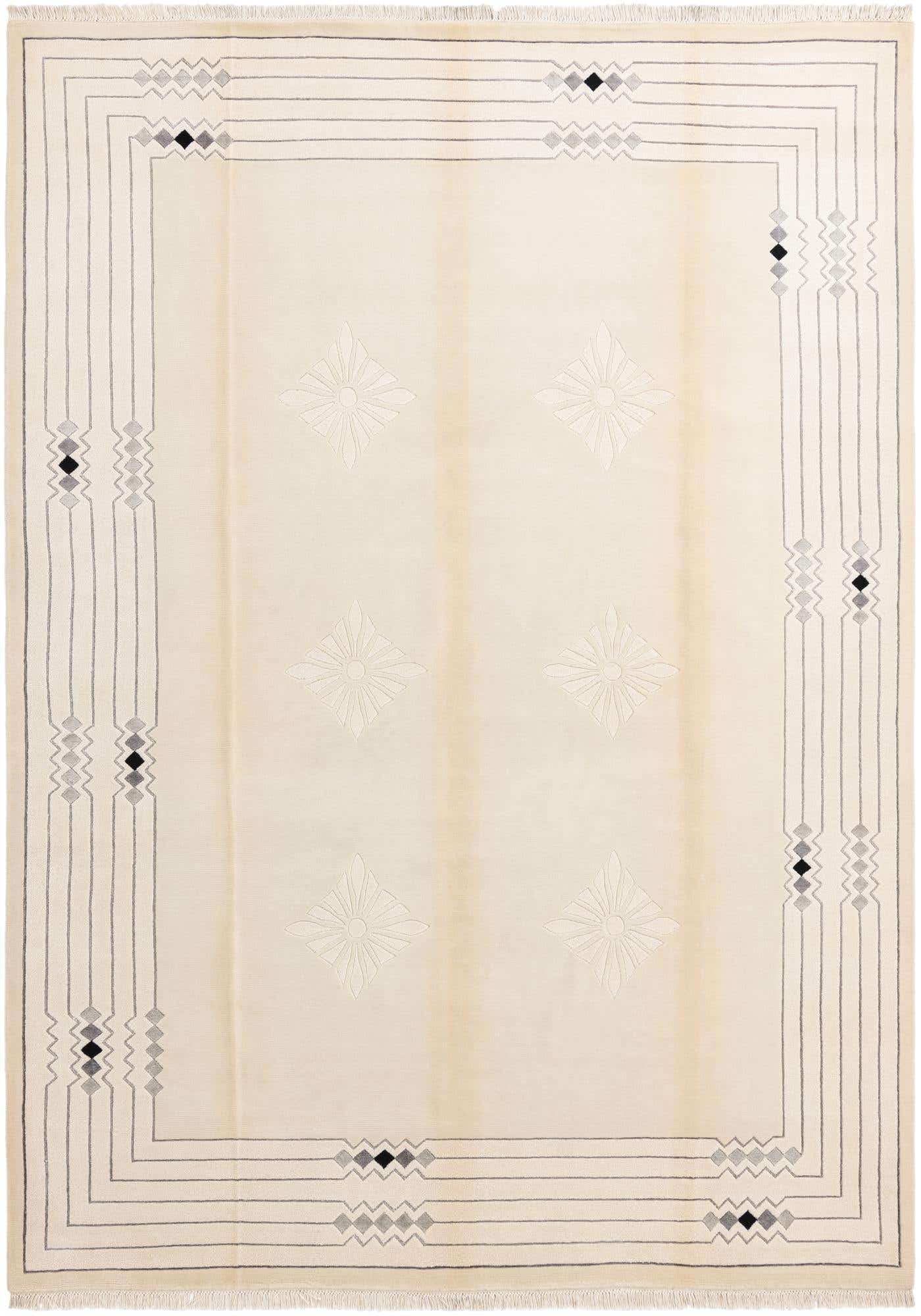 8' 2 x 11' 4 Hand Knotted Darya Wool Rug