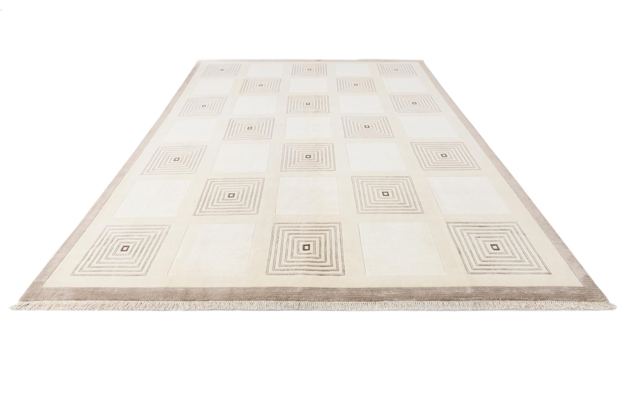8' 1 x 11' 6 Hand Knotted Darya Wool Rug