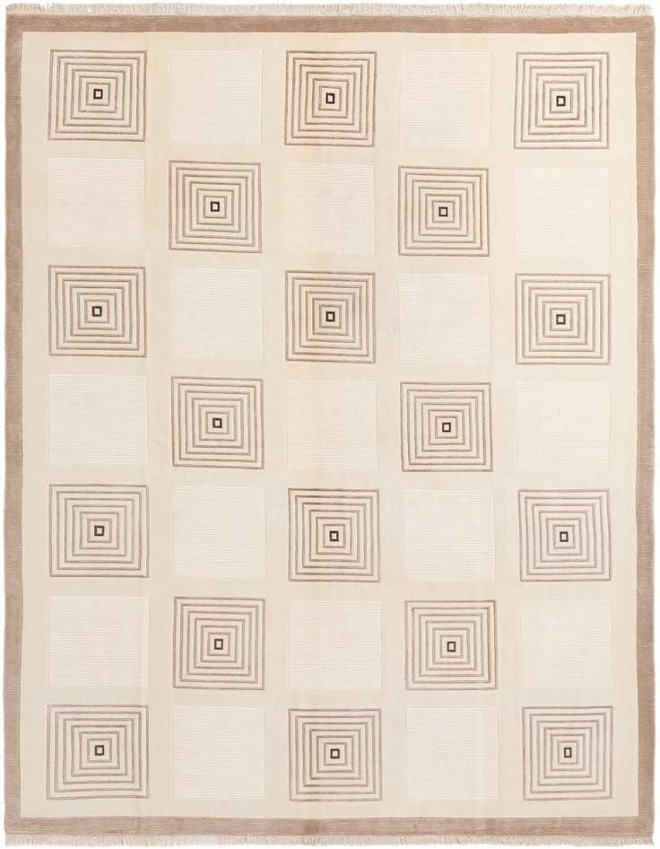 Detail image of 8' 1 x 11' 6 Hand Knotted Darya Wool Rug