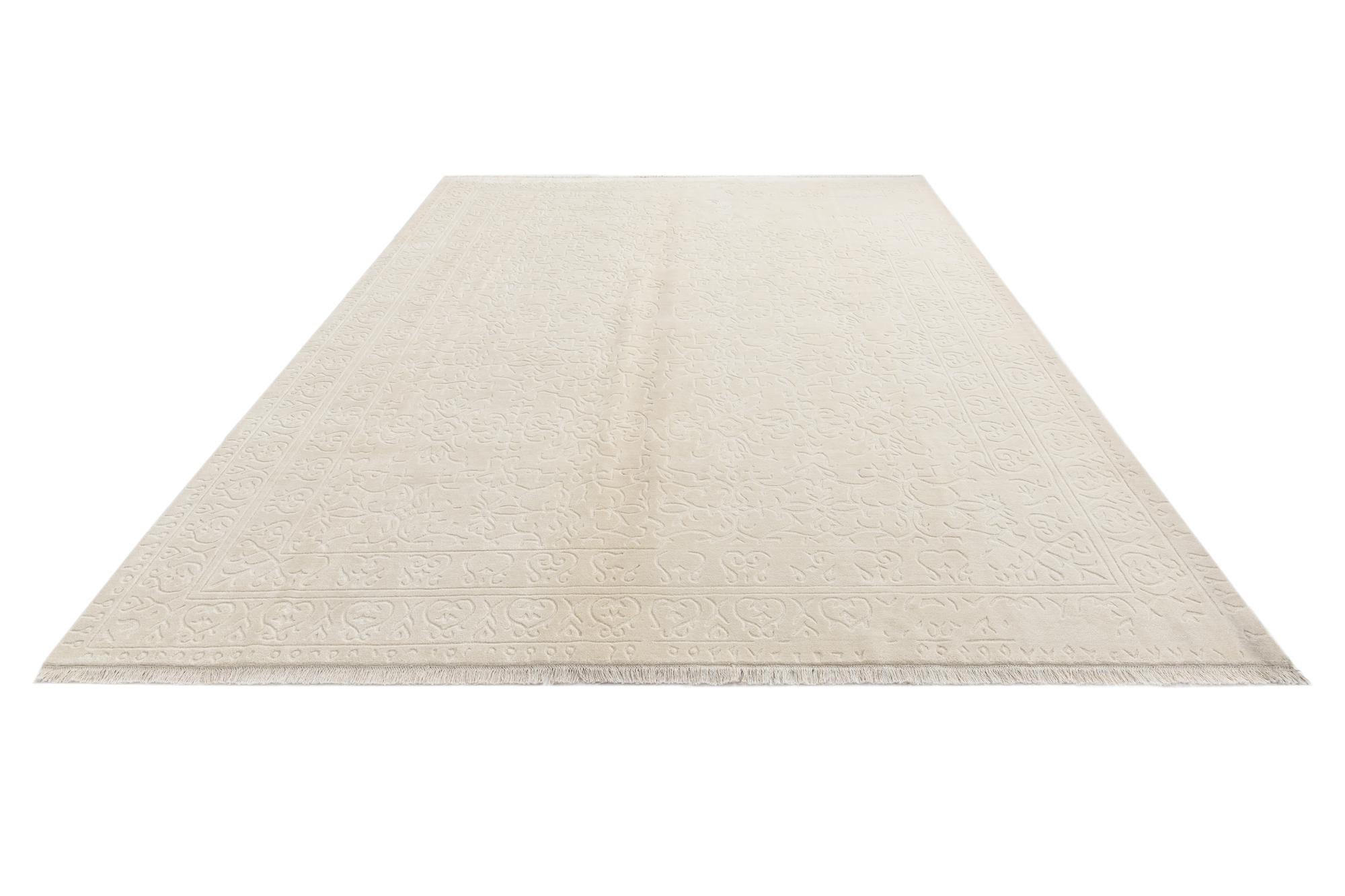 8' 2 x 11' 4 Hand Knotted Darya Wool Rug