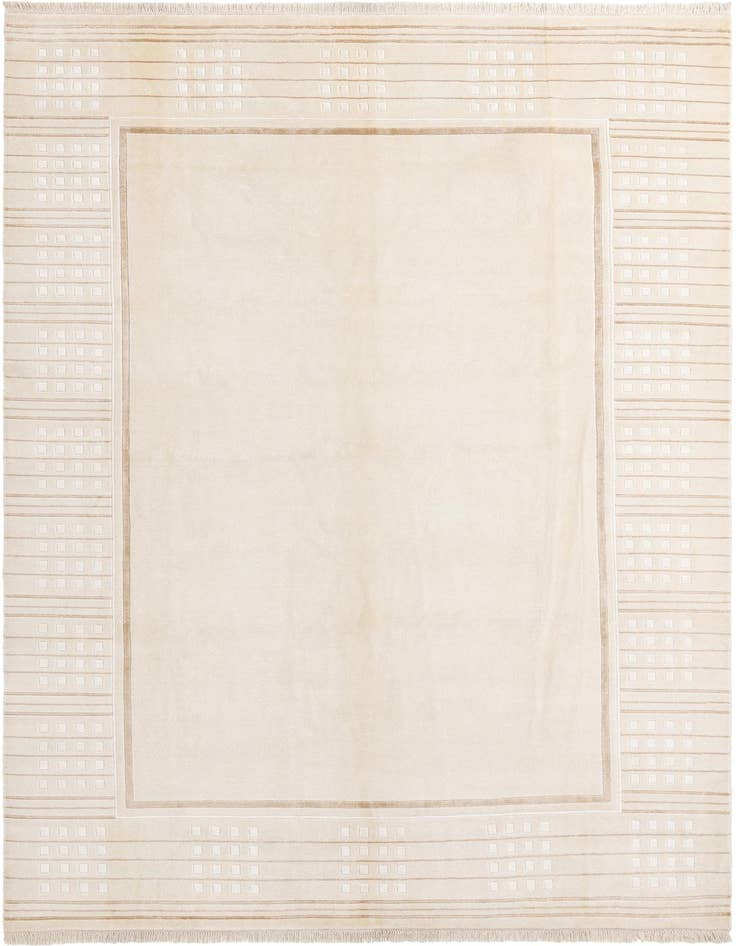 Detail image of 8' 1 x 11' 6 Hand Knotted Darya Wool Rug
