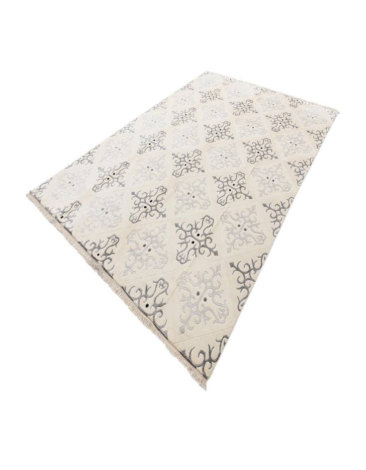 Detail image of 8' 1 x 11' 3  Hand Knotted Darya Wool Rug