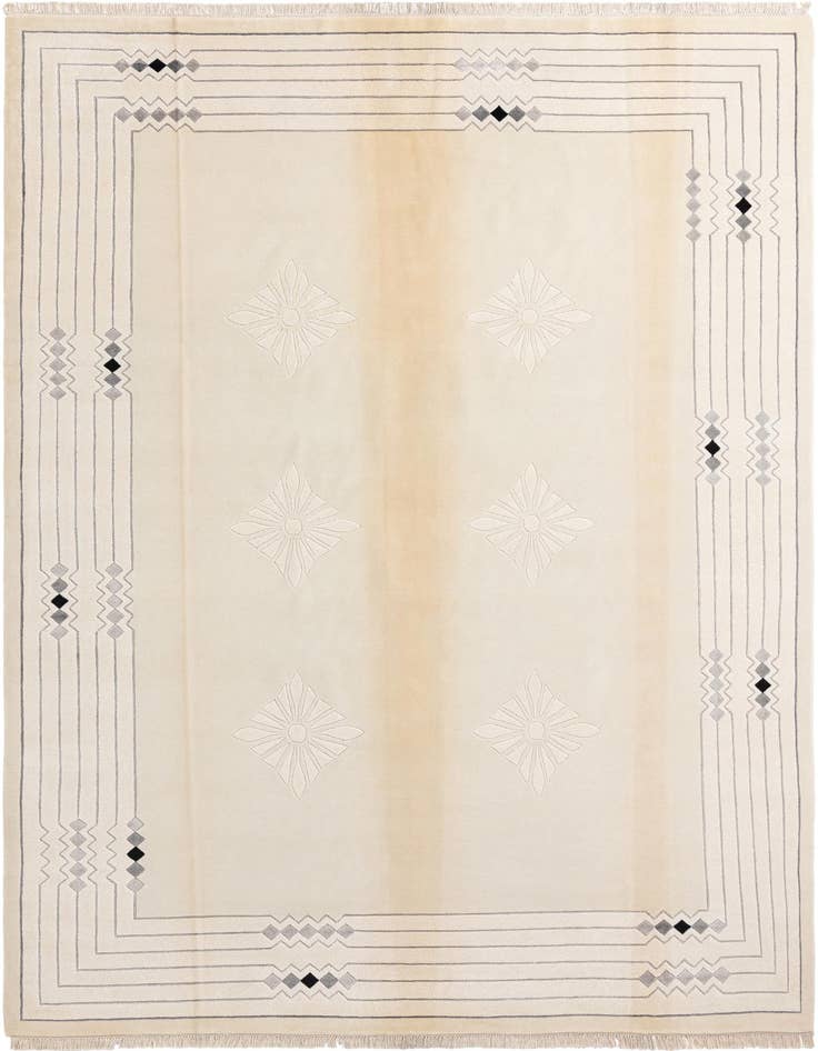 Detail image of 8' 2 x 11' 4 Hand Knotted Darya Wool Rug