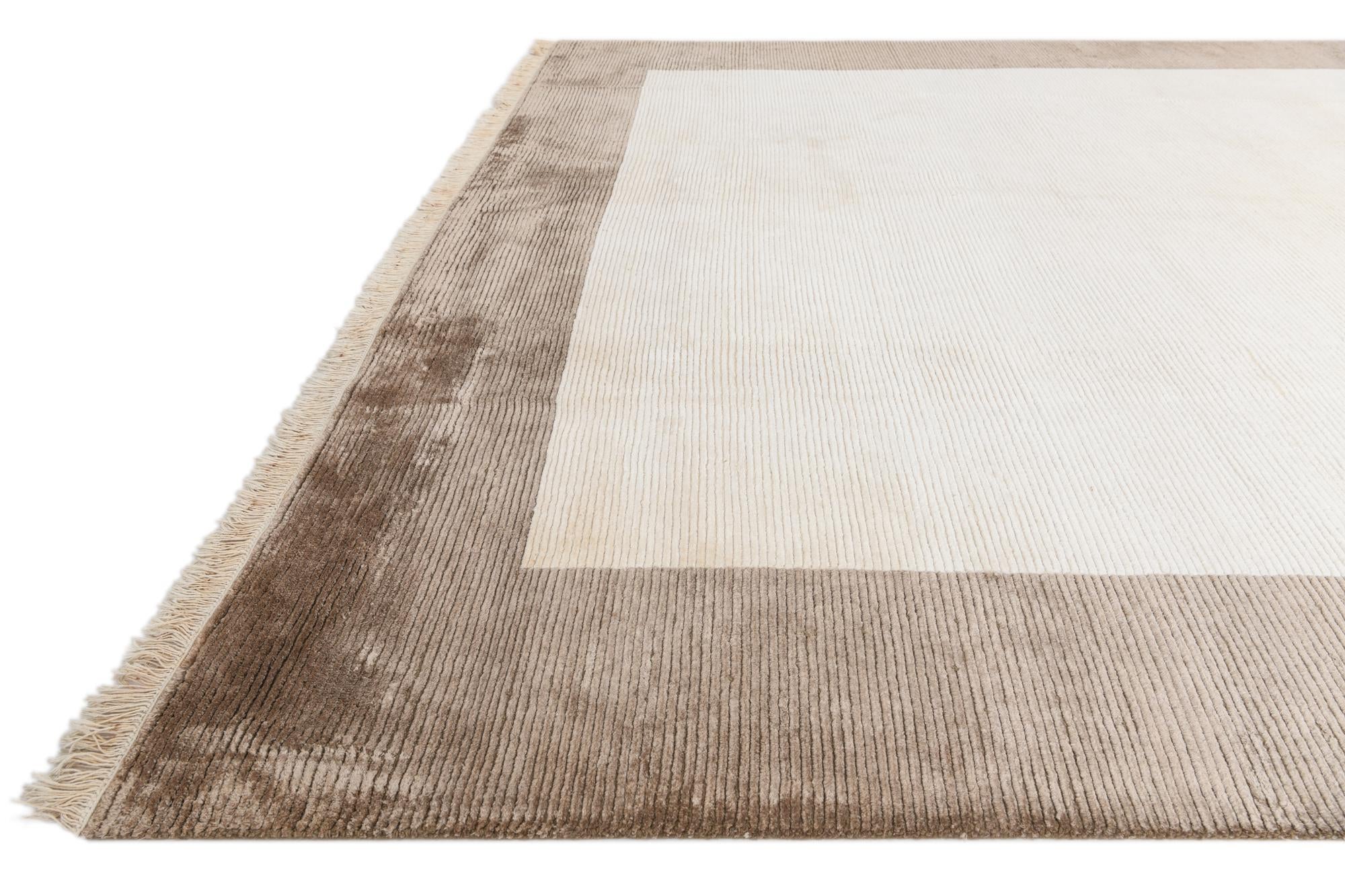 8' 2 x 11' 9 Hand Knotted Darya Wool Rug