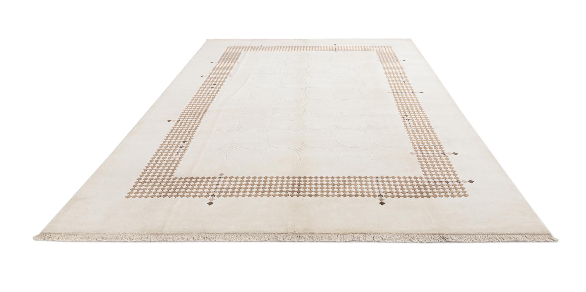 8' x 11' 3 Hand Knotted Darya Wool Rug