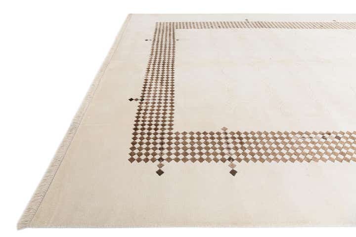 8' x 11' 3 Hand Knotted Darya Wool Rug