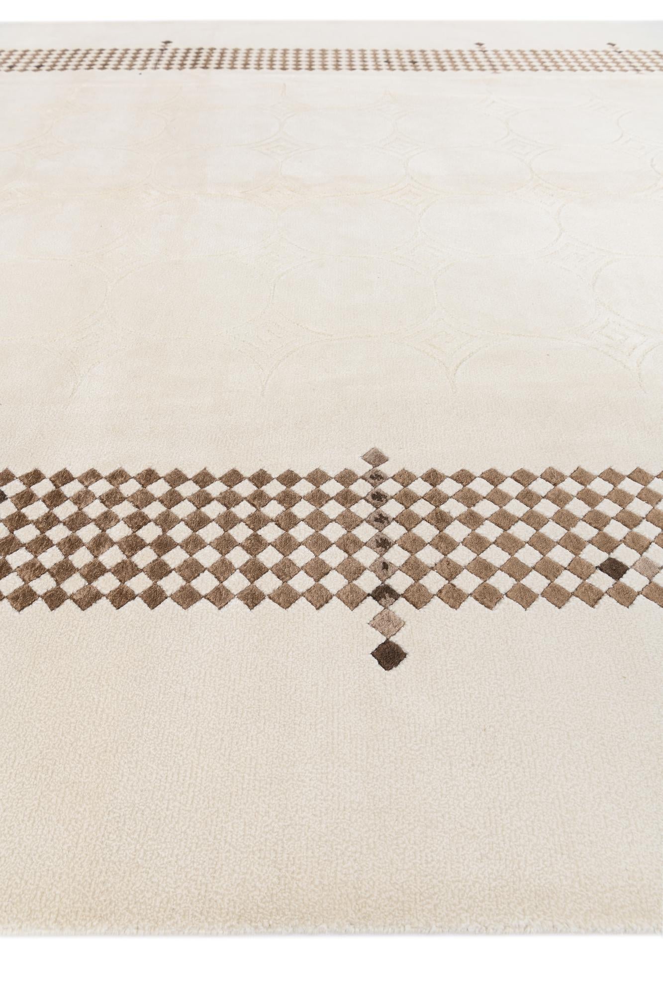 8' x 11' 3 Hand Knotted Darya Wool Rug