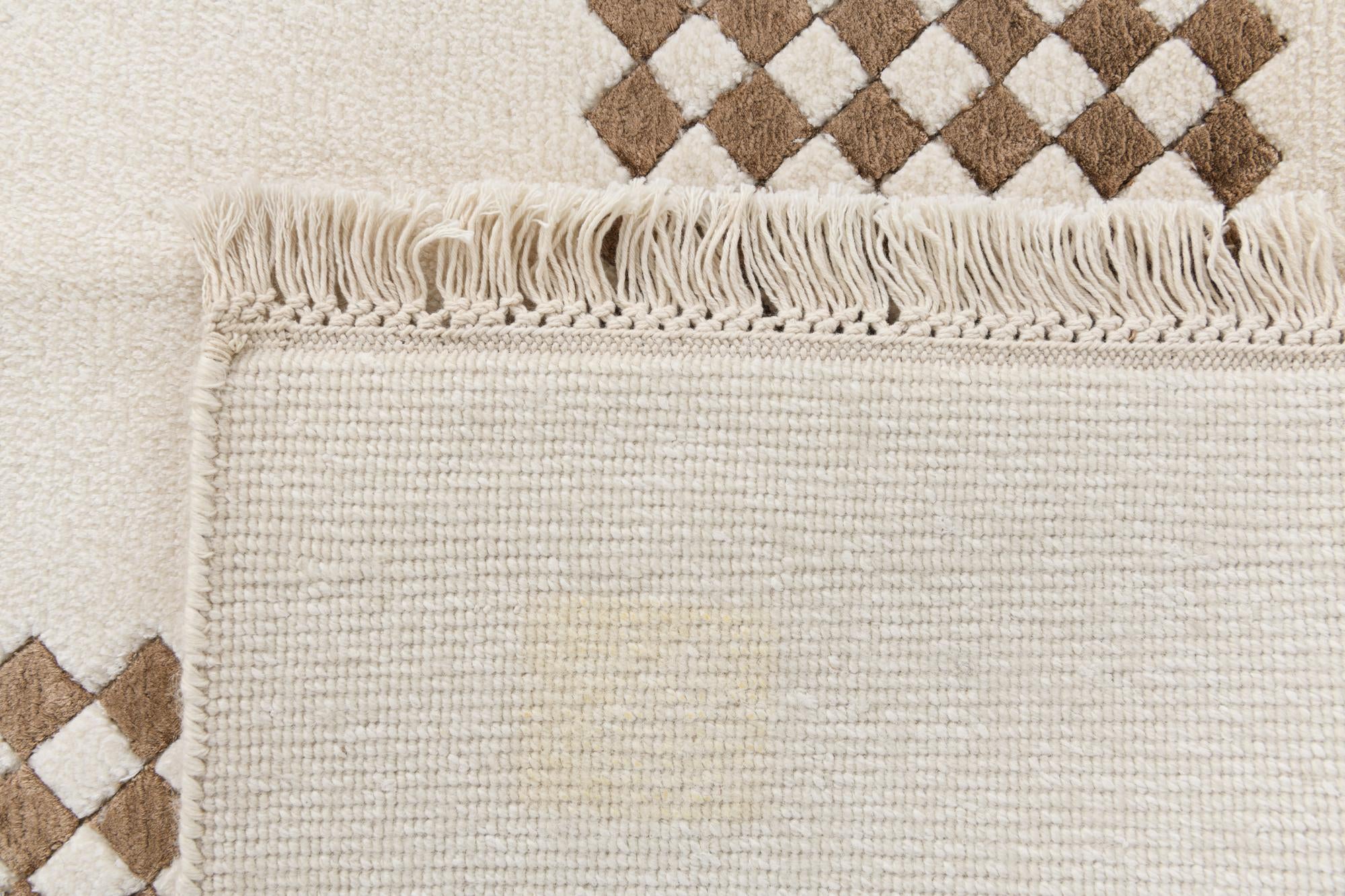 8' x 11' 3 Hand Knotted Darya Wool Rug
