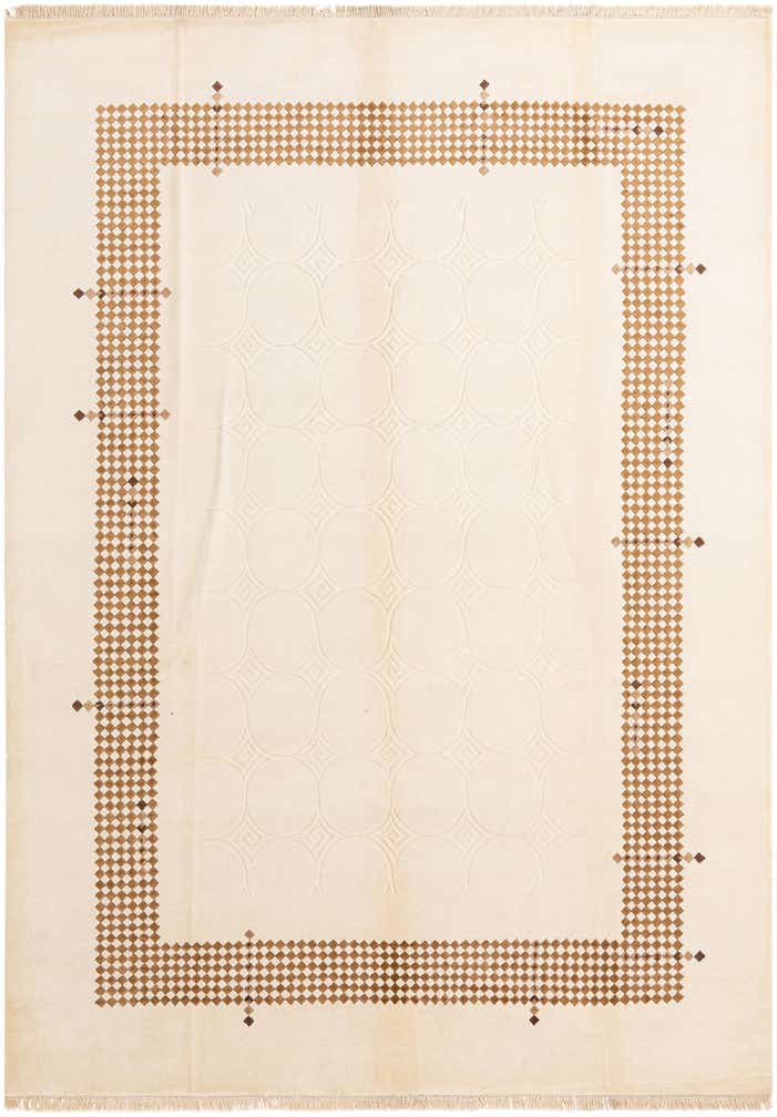 8' x 11' 3 Hand Knotted Darya Wool Rug