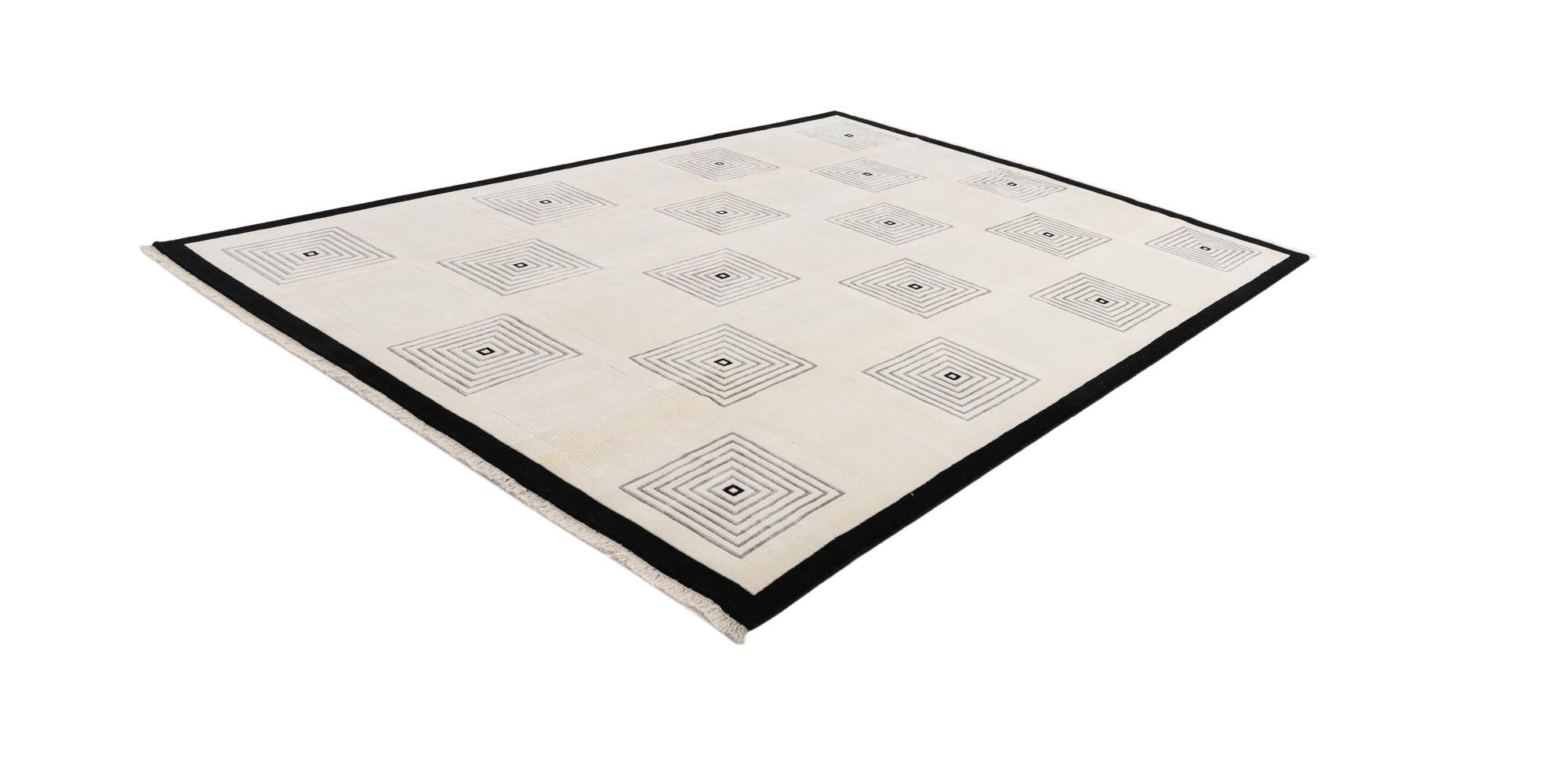 8' 2 x 11' 4 Hand Knotted Darya Wool Rug