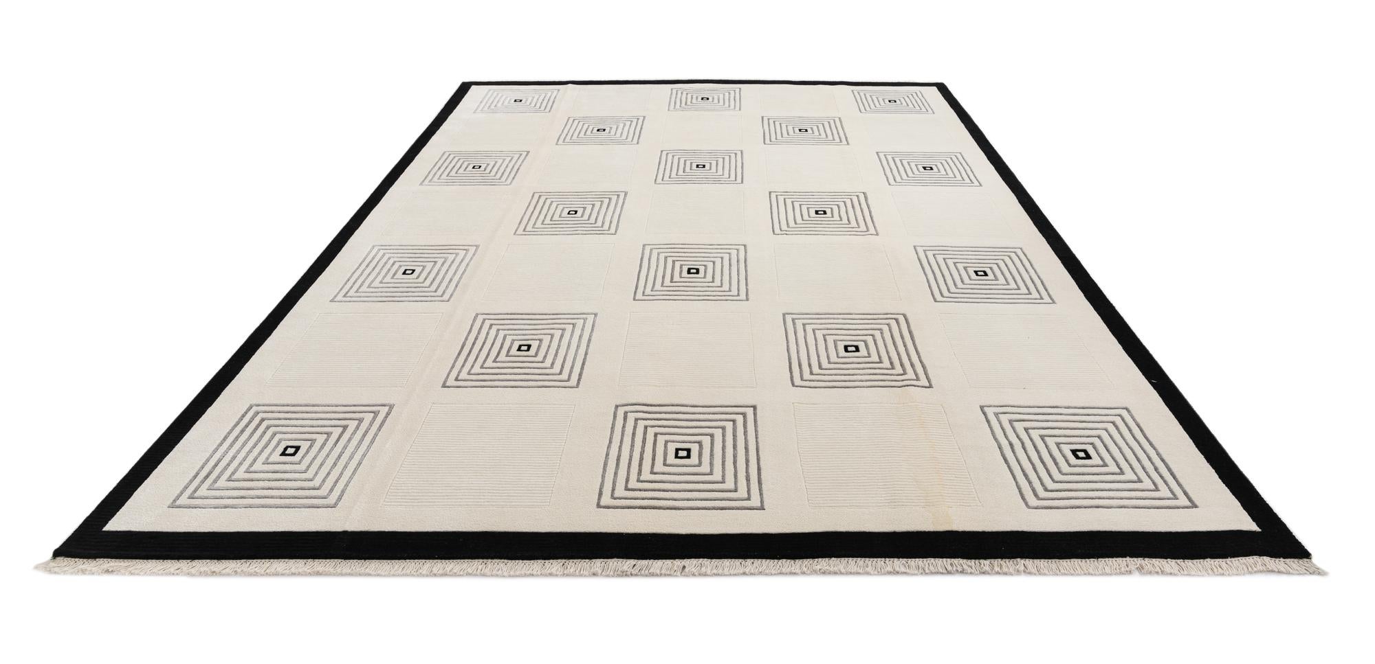 8' 2 x 11' 4 Hand Knotted Darya Wool Rug
