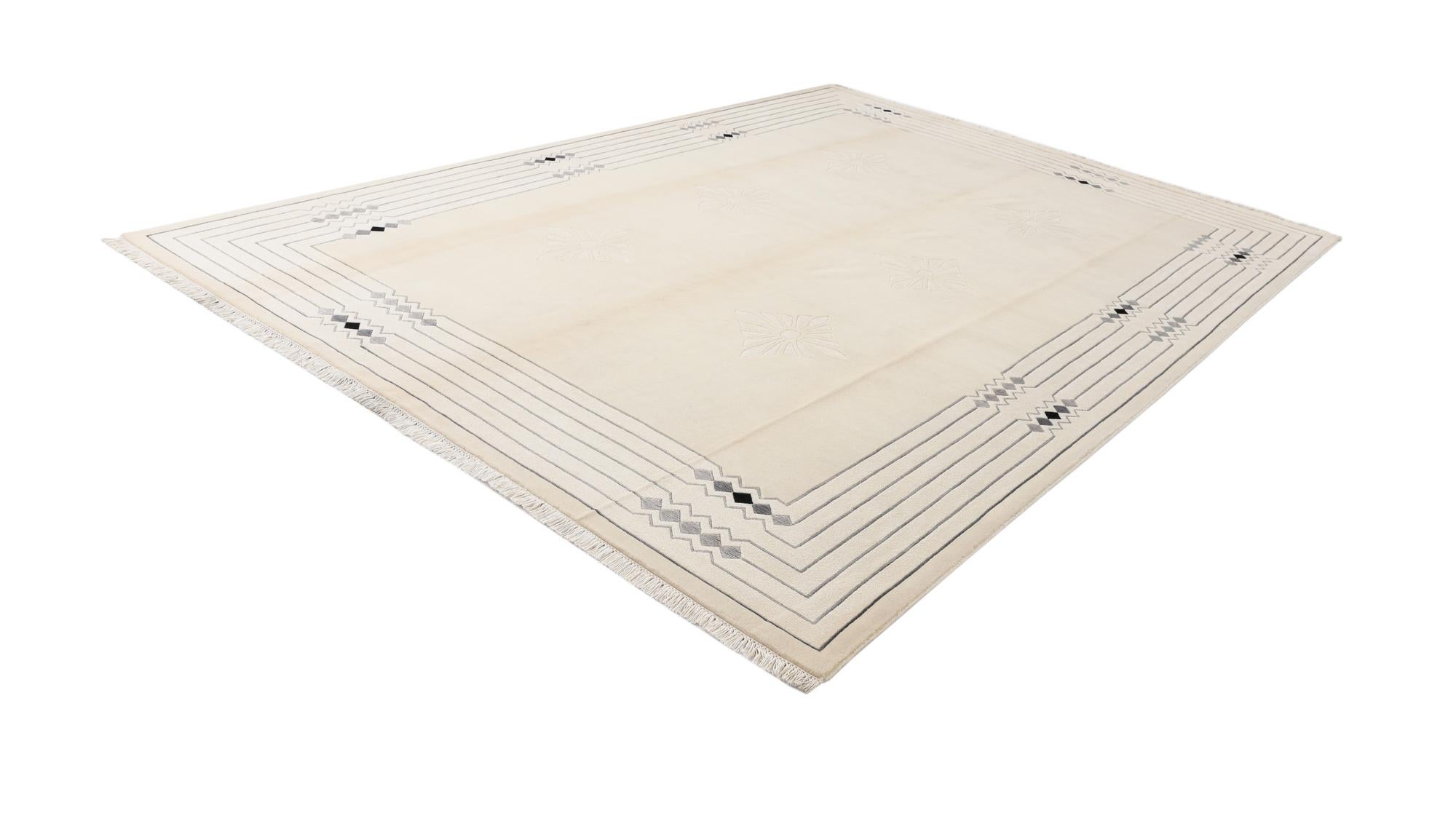 8' 2 x 11' 4 Hand Knotted Darya Wool Rug