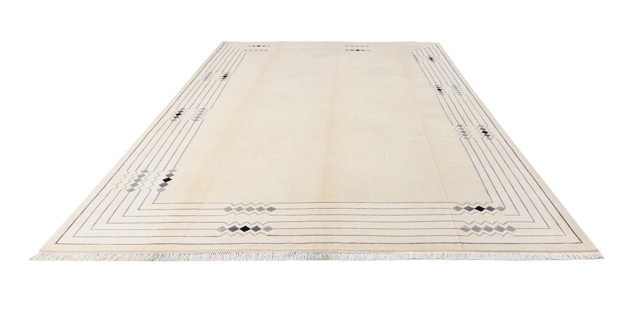 8' 2 x 11' 4 Hand Knotted Darya Wool Rug
