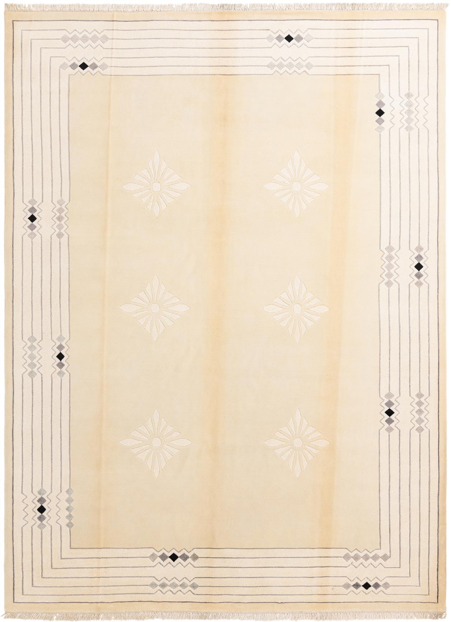 8' 2 x 11' 4 Hand Knotted Darya Wool Rug