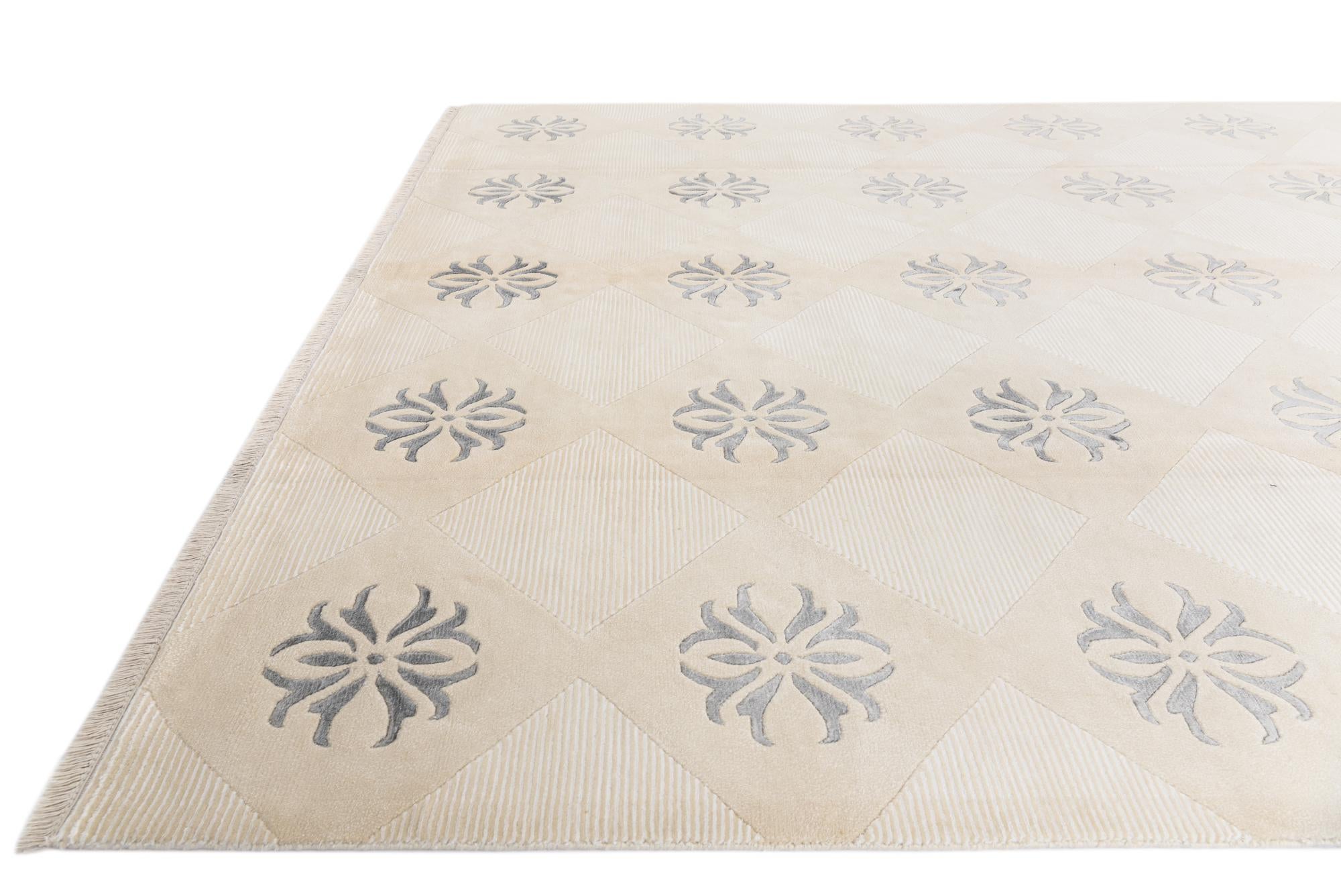 8' 1 x 11' 7 Hand Knotted Darya Wool Rug
