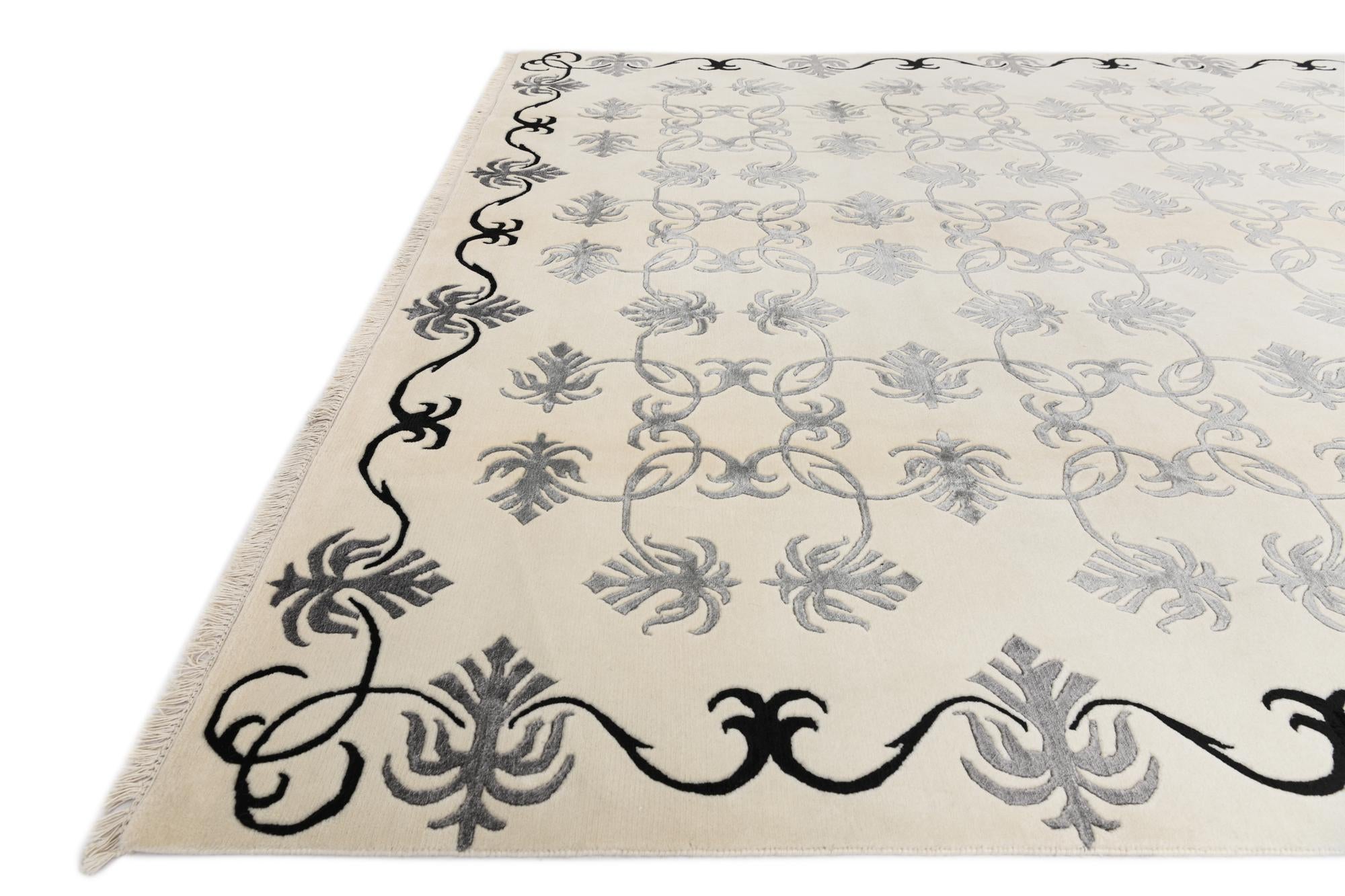 8' 2 x 11' 5 Hand Knotted Darya Wool Rug