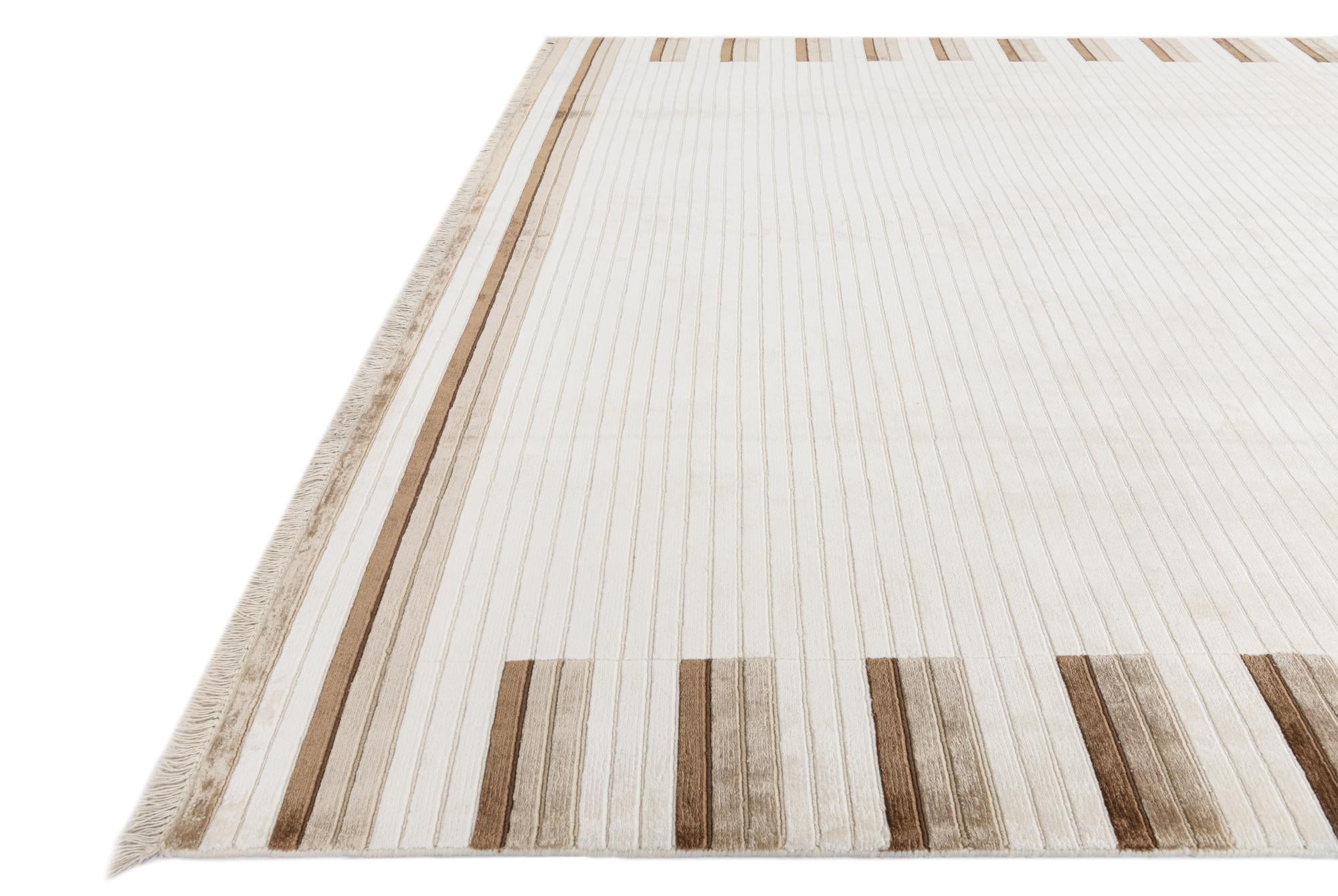 8' 1 x 11' 6 Hand Knotted Darya Wool Rug