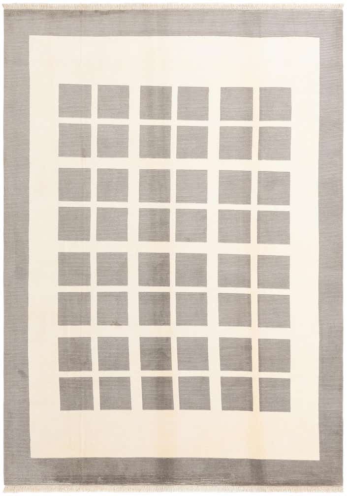 8' x 11' 4 Hand Knotted Darya Wool Rug