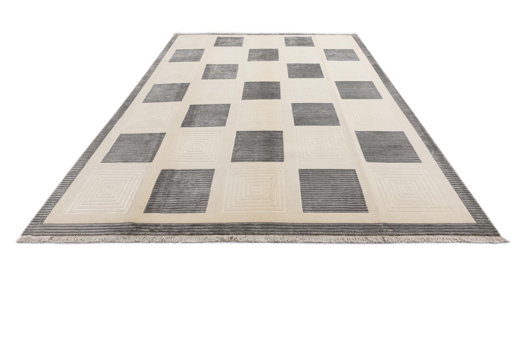 8' 2 x 11' 11 Hand Knotted Darya Wool Rug