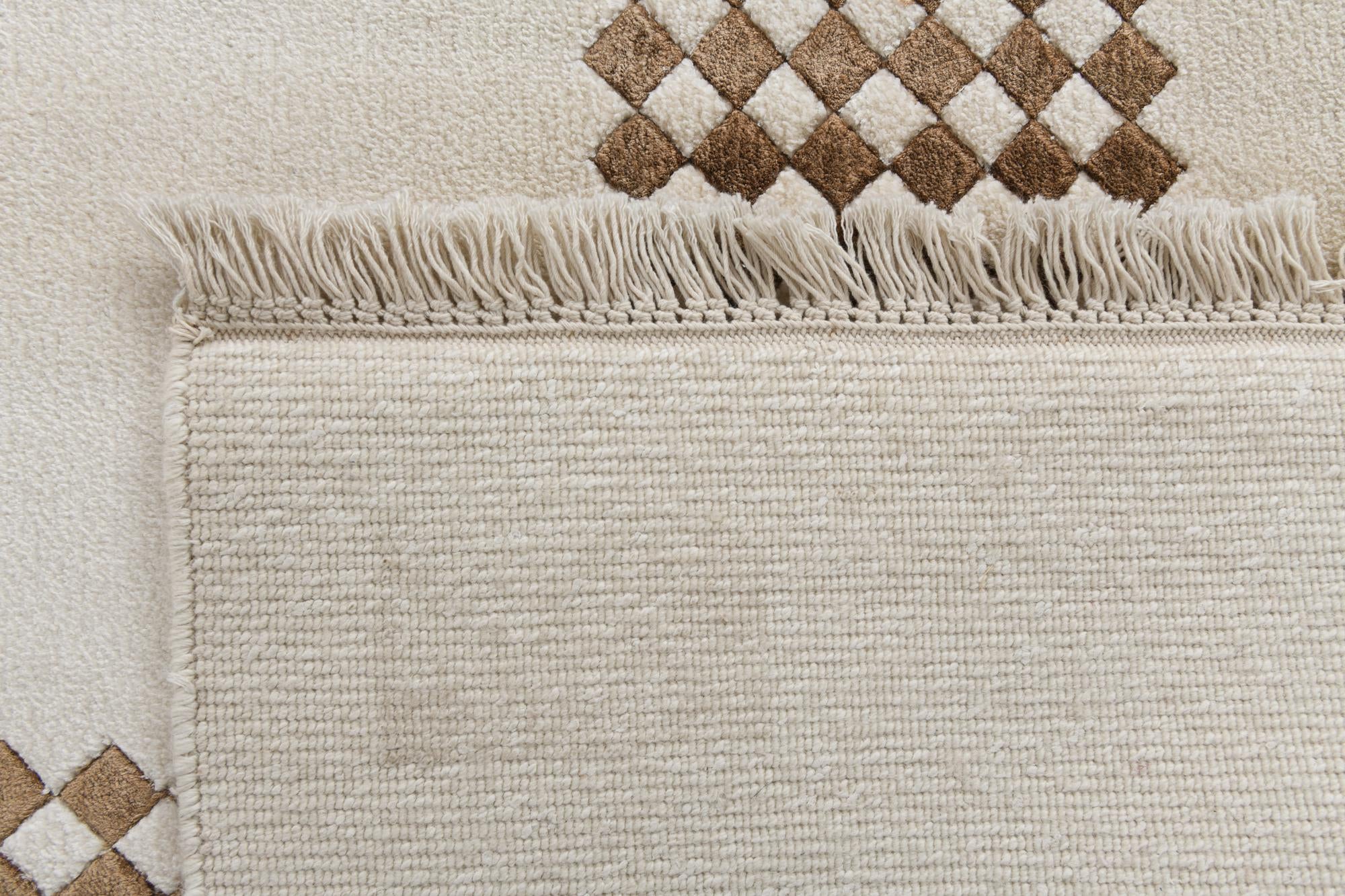 9' 6 x 12' 10 Hand Knotted Darya Wool Rug