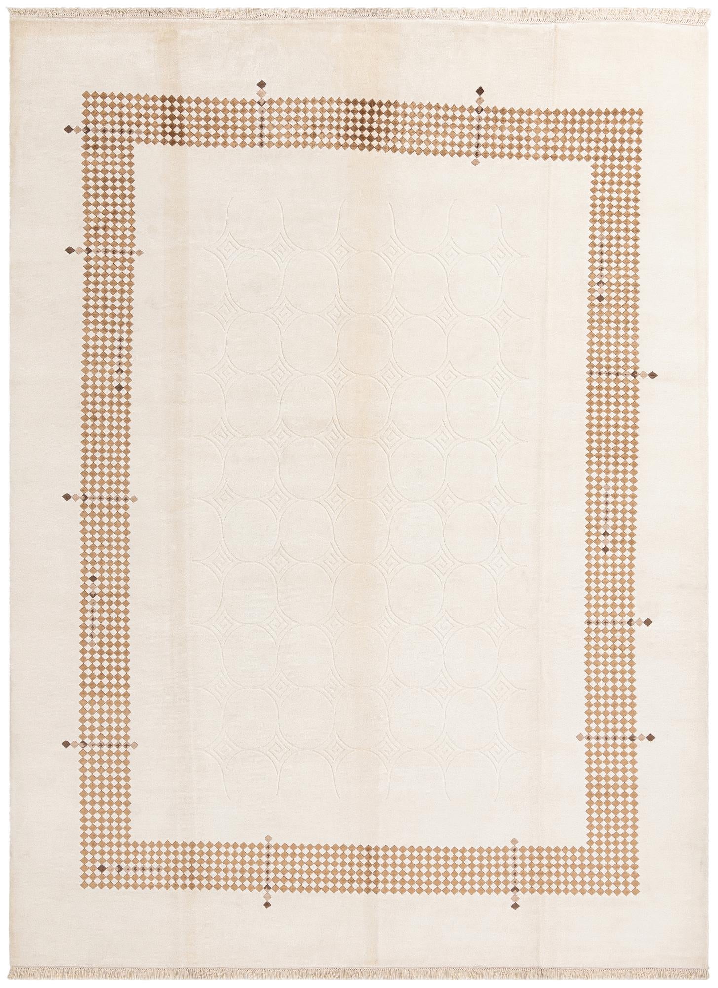9' 6 x 12' 10 Hand Knotted Darya Wool Rug