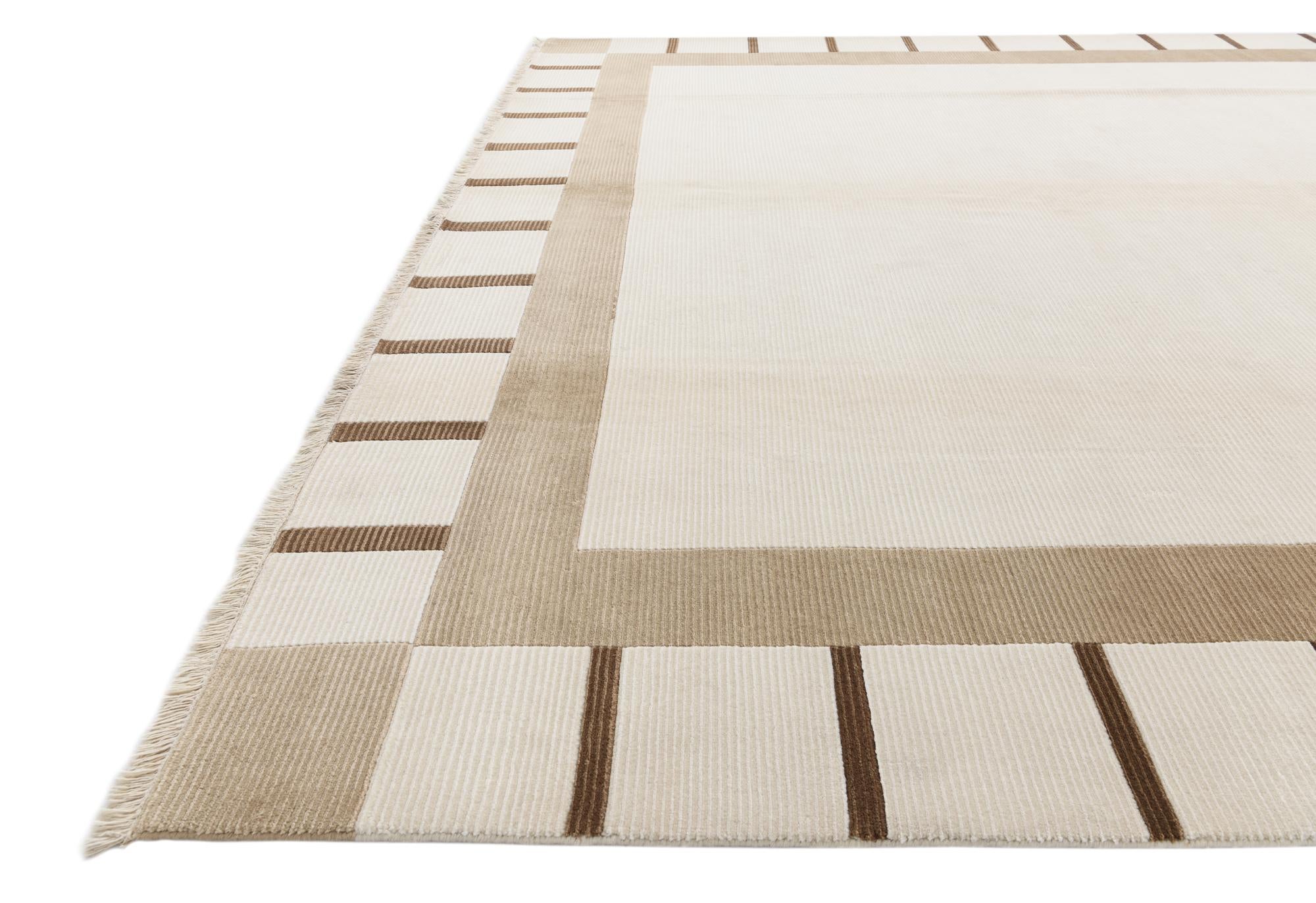 9' 9 x 12' 10 Hand Knotted Darya Wool Rug