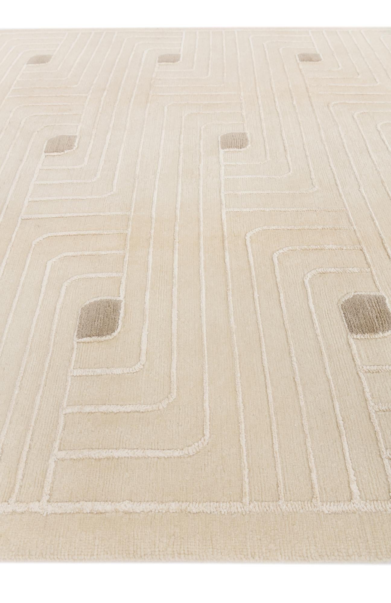 6' 6 x 9' 7 Hand Knotted Darya Wool Rug