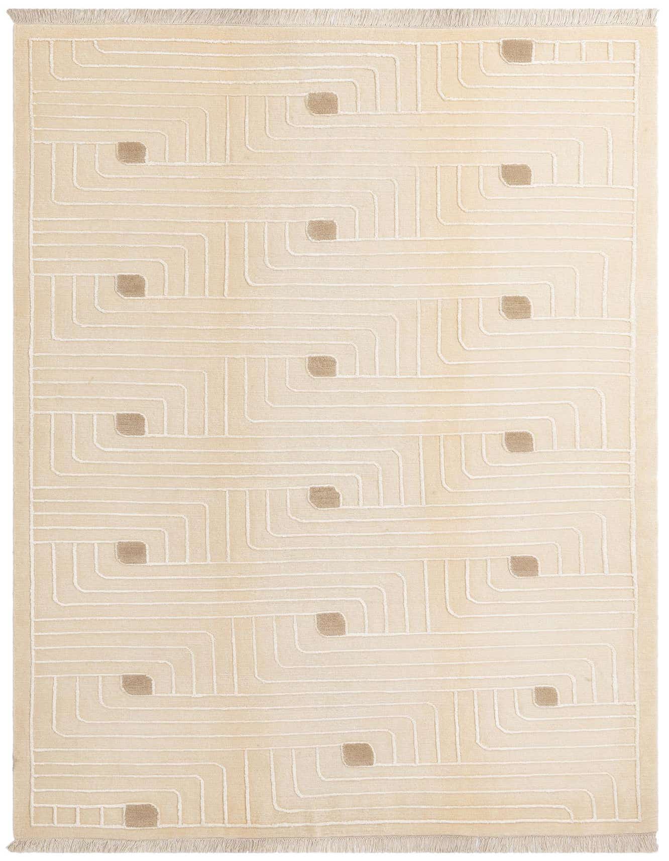 6' 6 x 9' 7 Hand Knotted Darya Wool Rug
